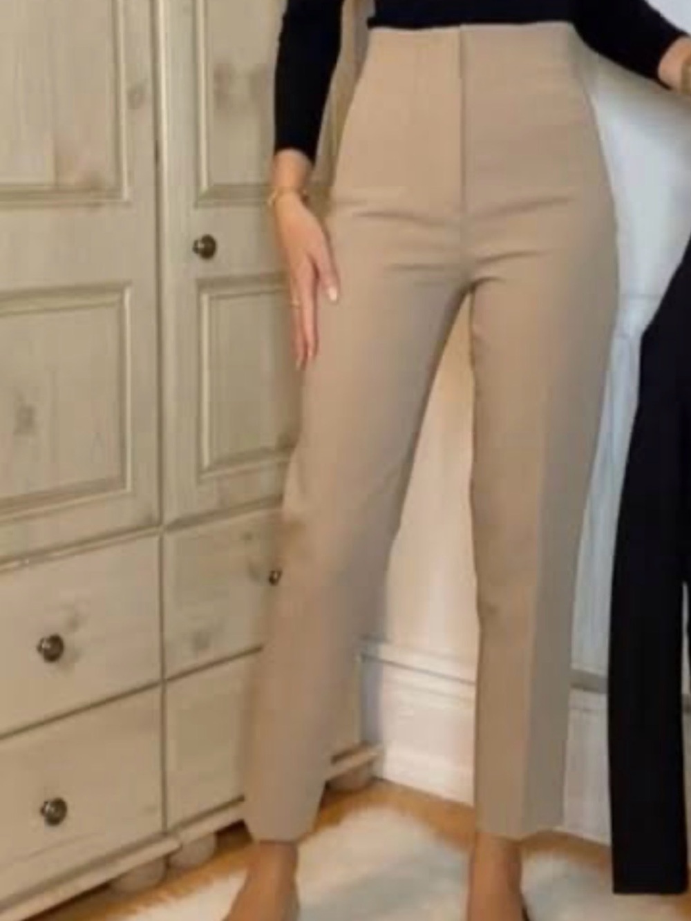 Zara High Waist Trouser Work Pant